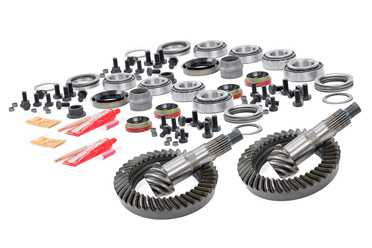 Rough Country 403044456 Front D30 and Rear D44 4.56 Gear Set w/ Install Kits (07-18 Wrangler JK / JKU)